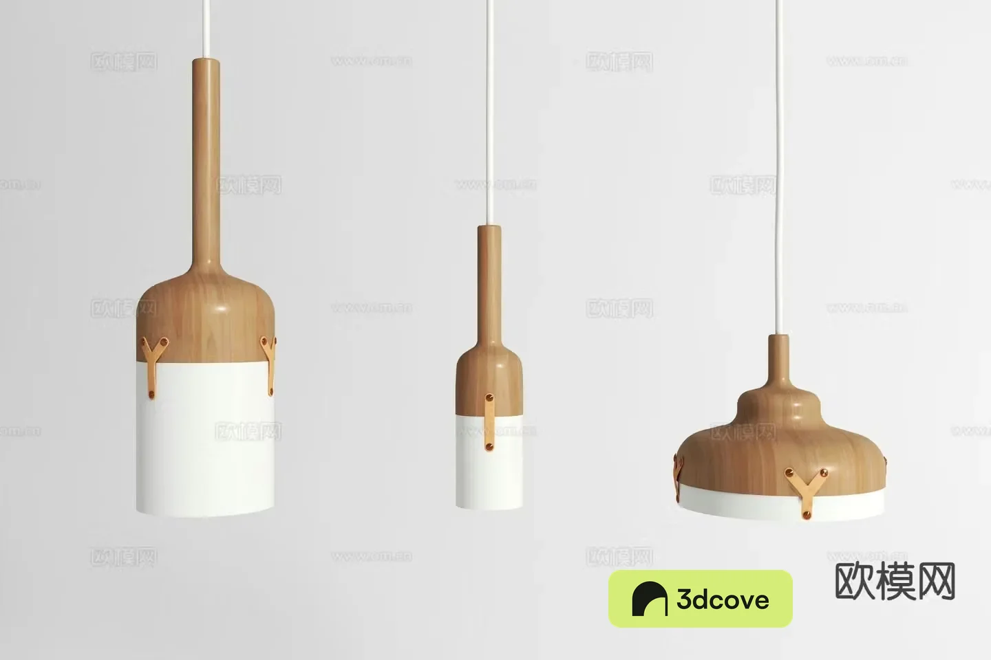 Nordic wooden chandelier