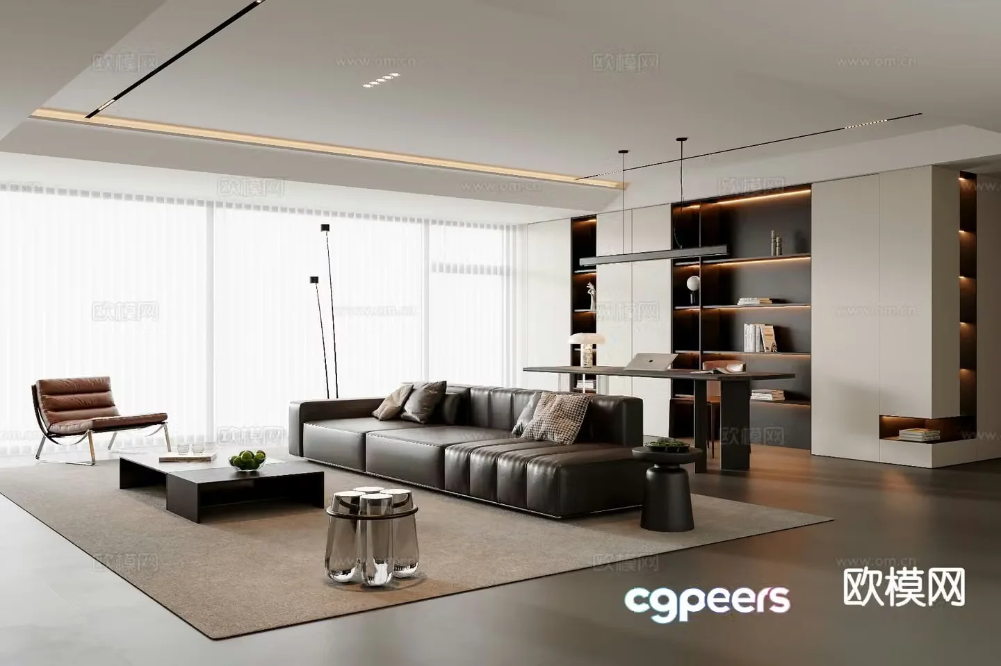 Italian living room 3d model
