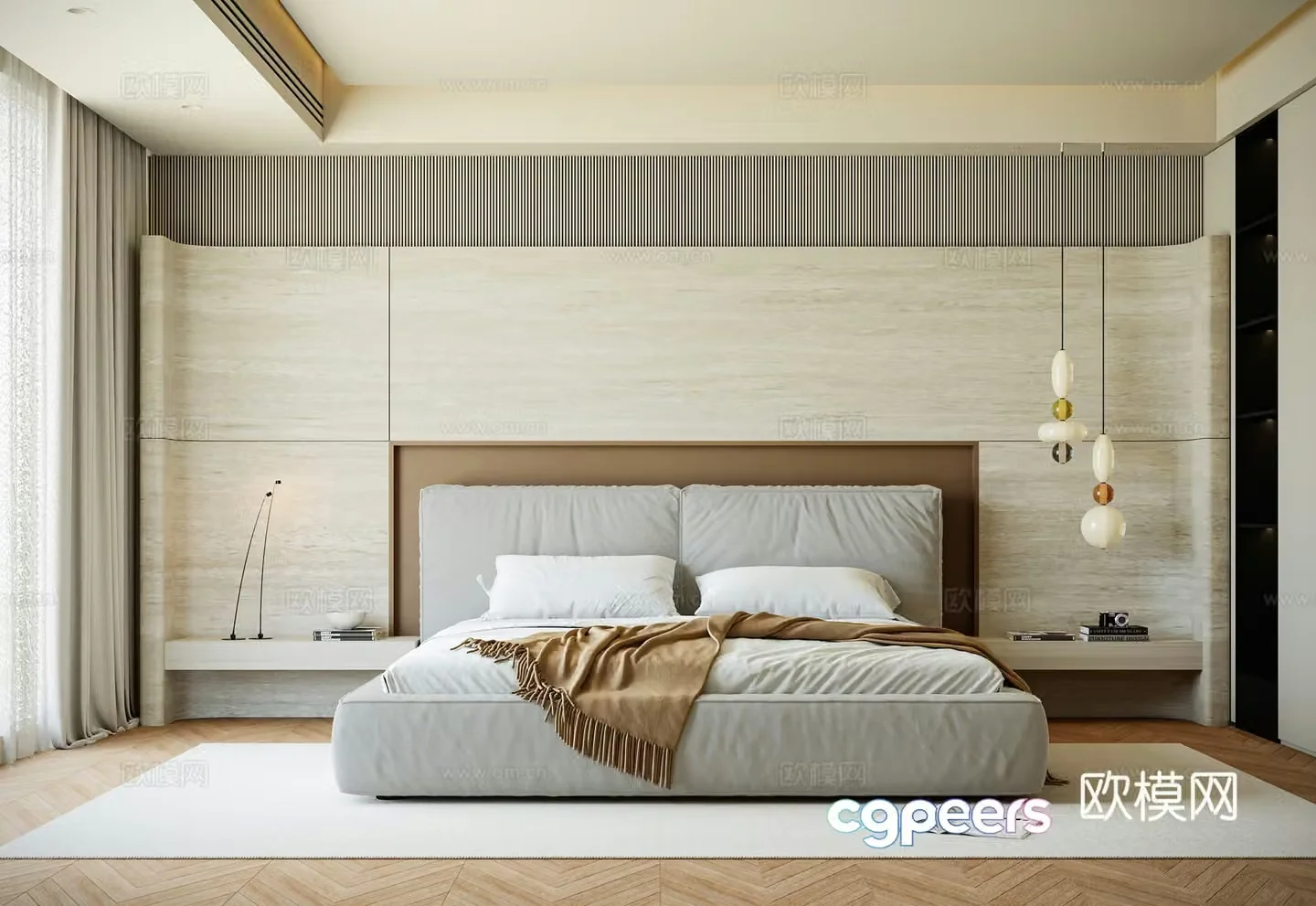 Modern bedroom 3d model