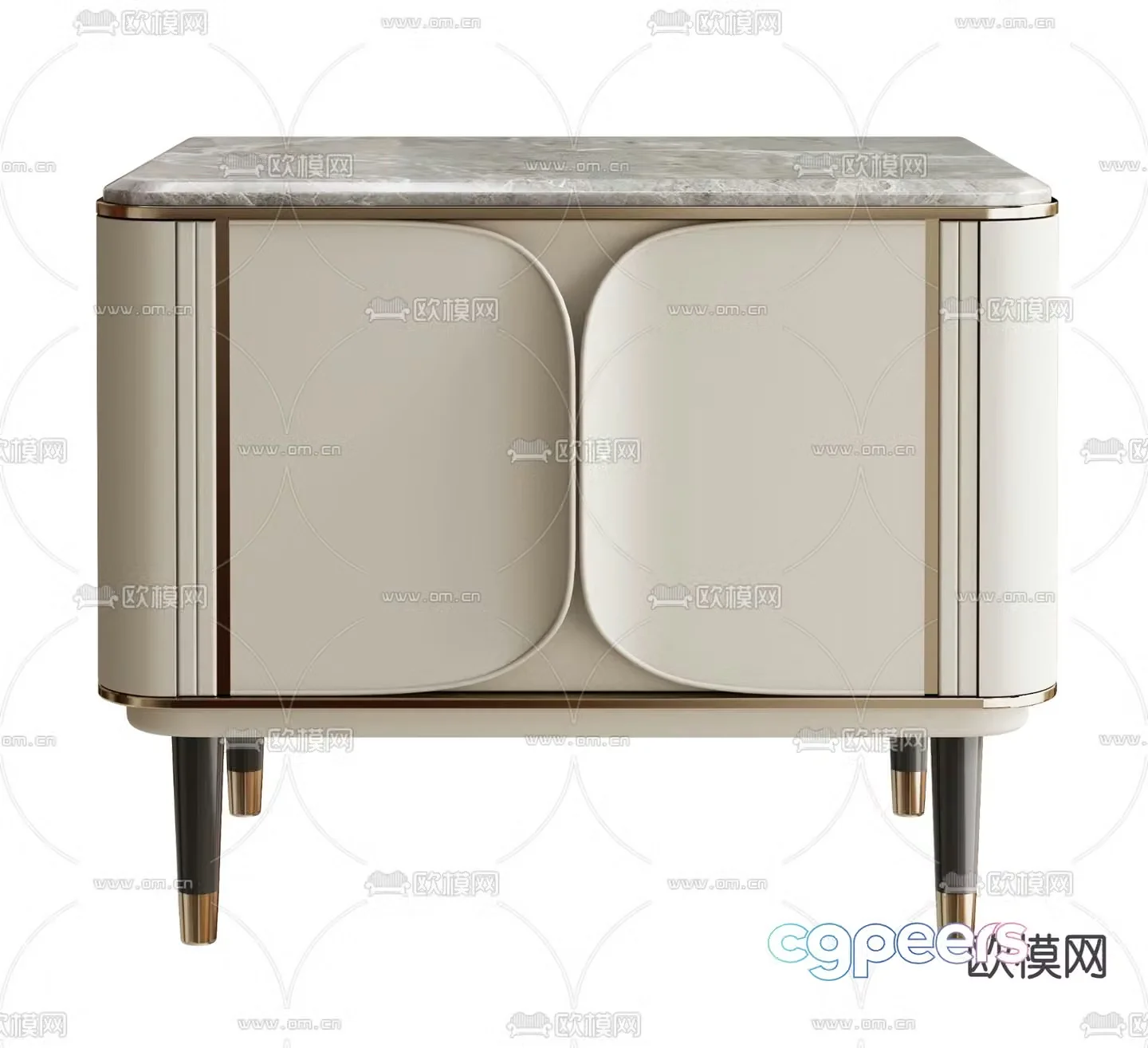 Modern bedside table 3d model