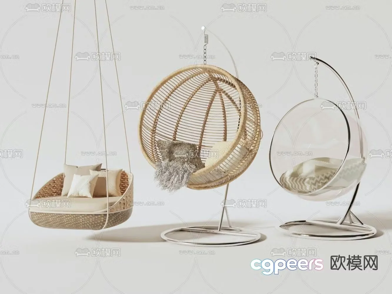 Modern hanging chair 3d model