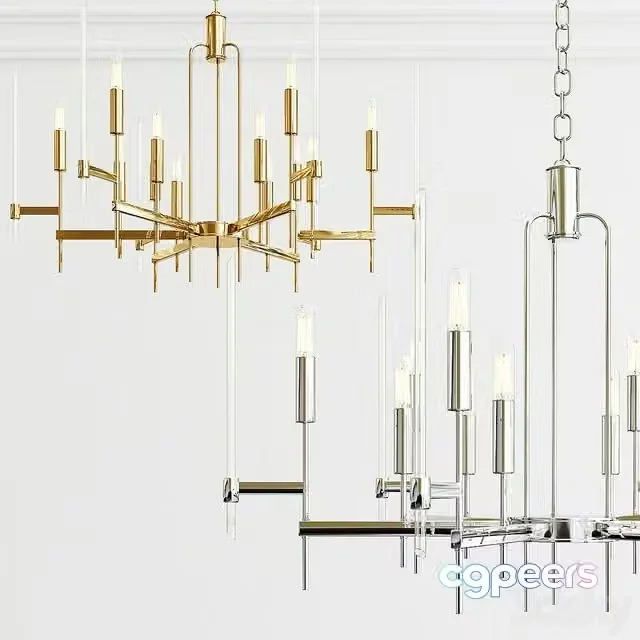 3ds Max Free – Bari 12 light chandelier