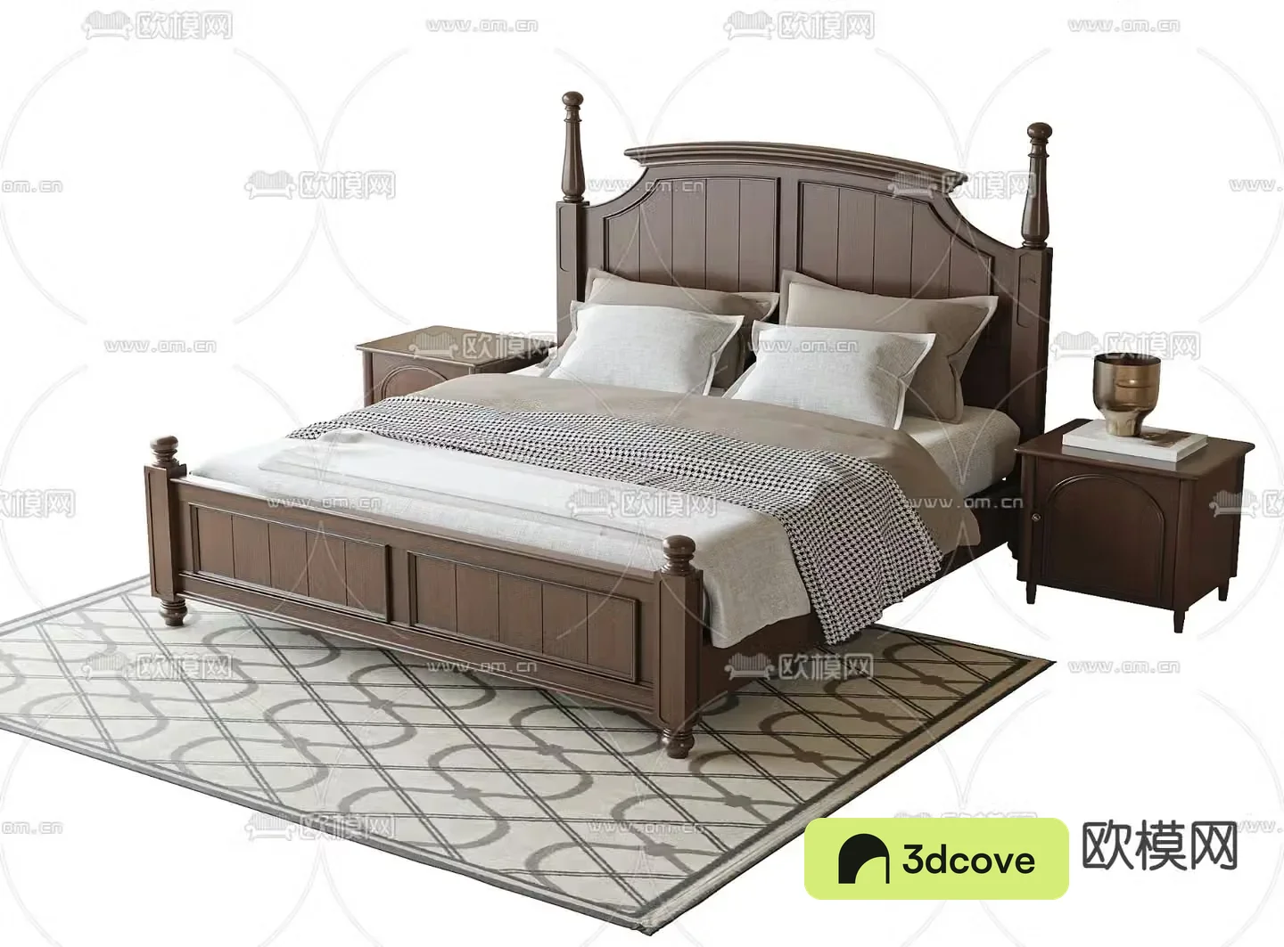 American double bed