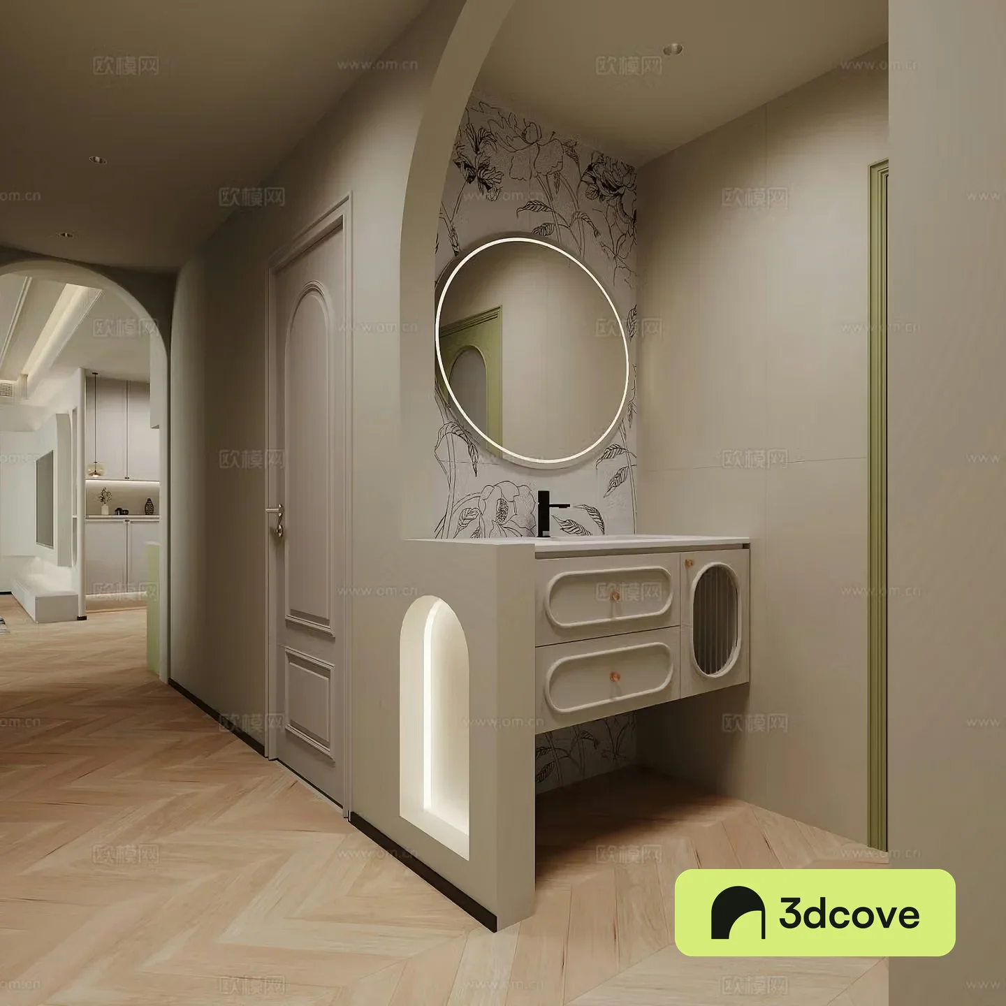 French sink medieval style sink creamy sink bathroom dry area entrance