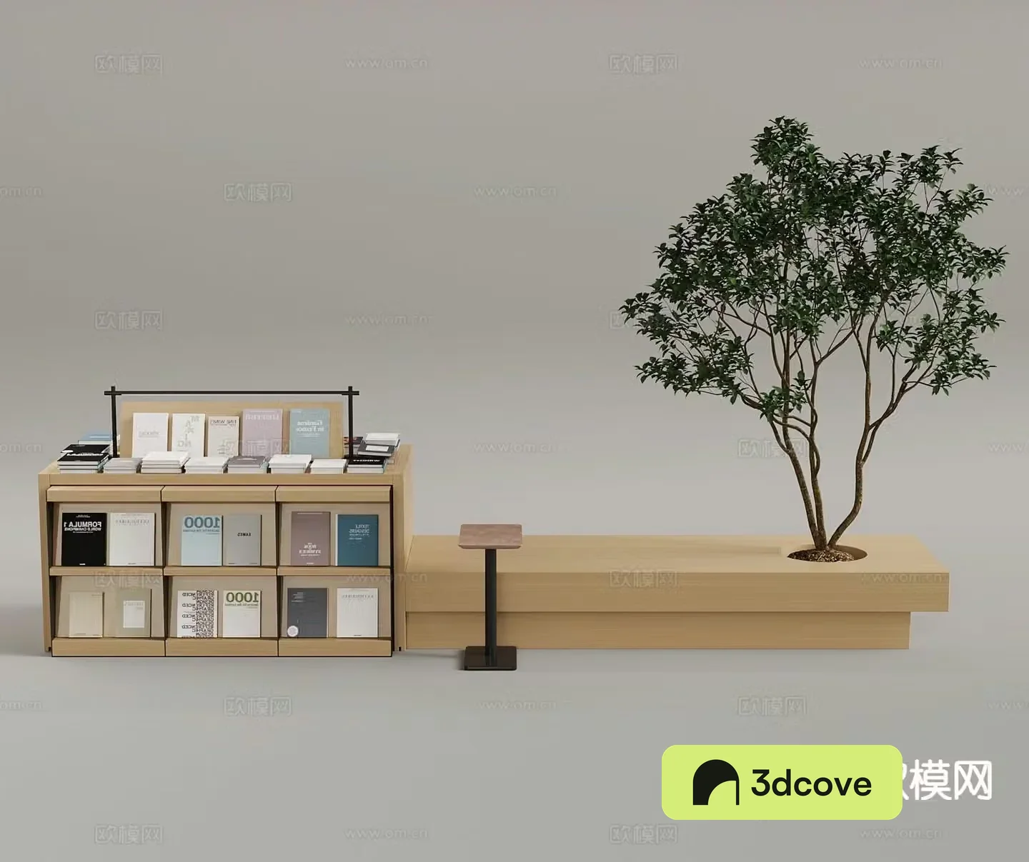 Modern book display stand book