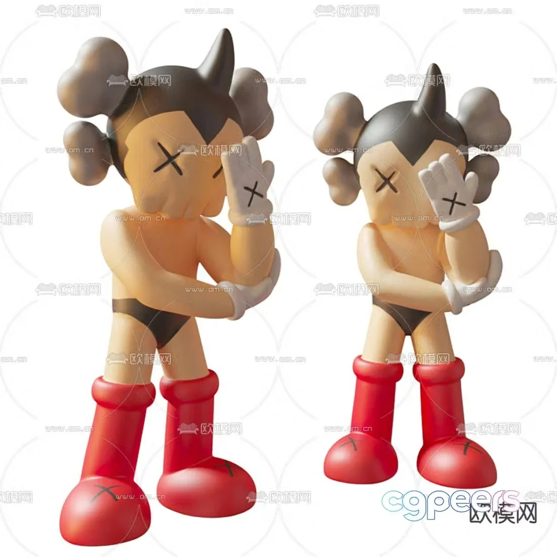Modern Astro Boy toy figure 3d model