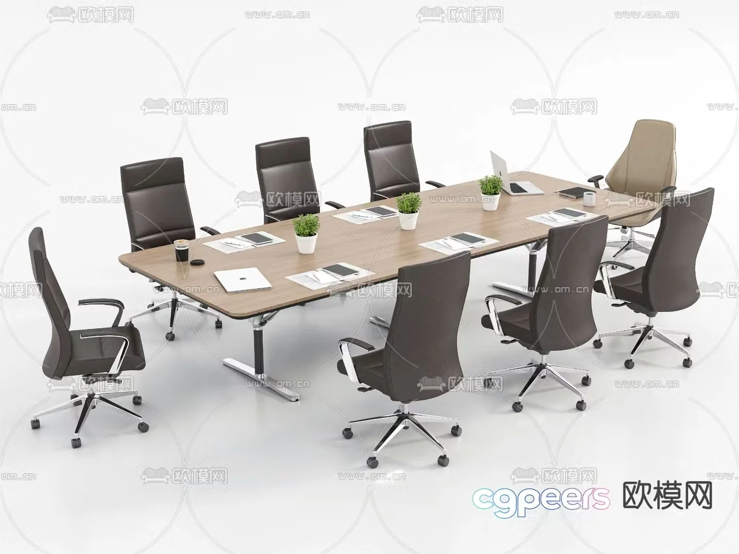Modern conference table conference table 3d model