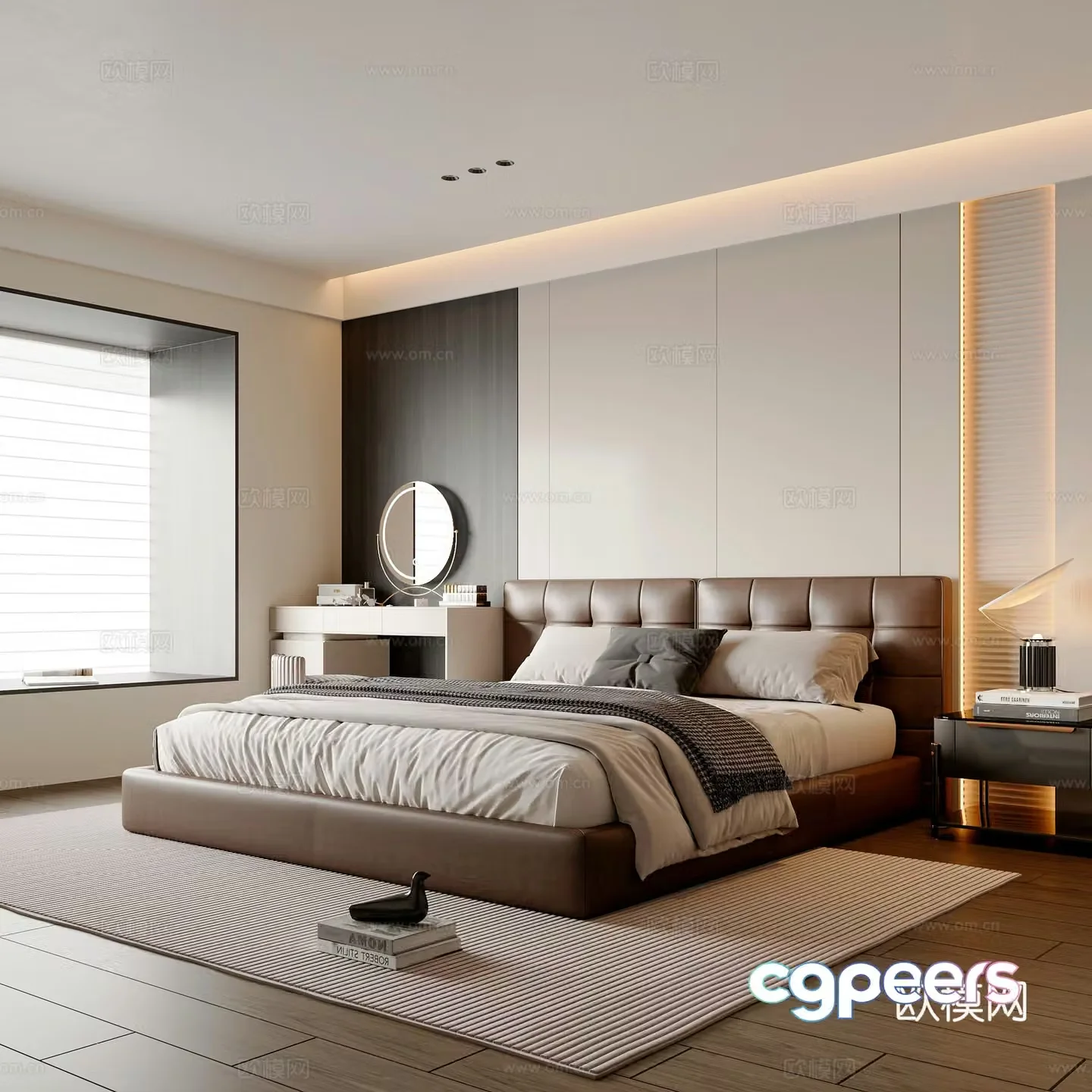 Italian bedroom master bedroom 3d model
