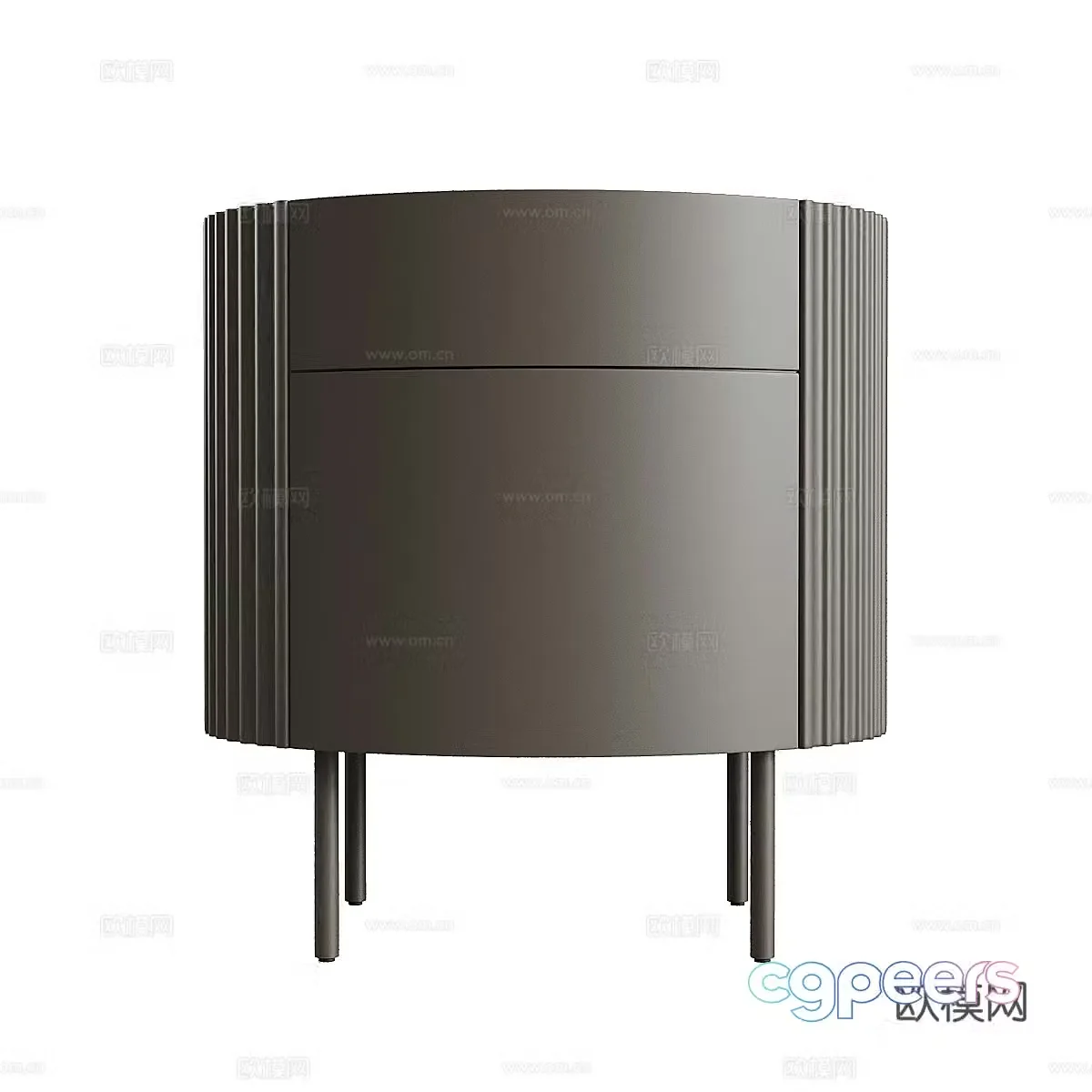 Nordic simple bedside table bedside table simple bedside table wooden bedside table 3D model