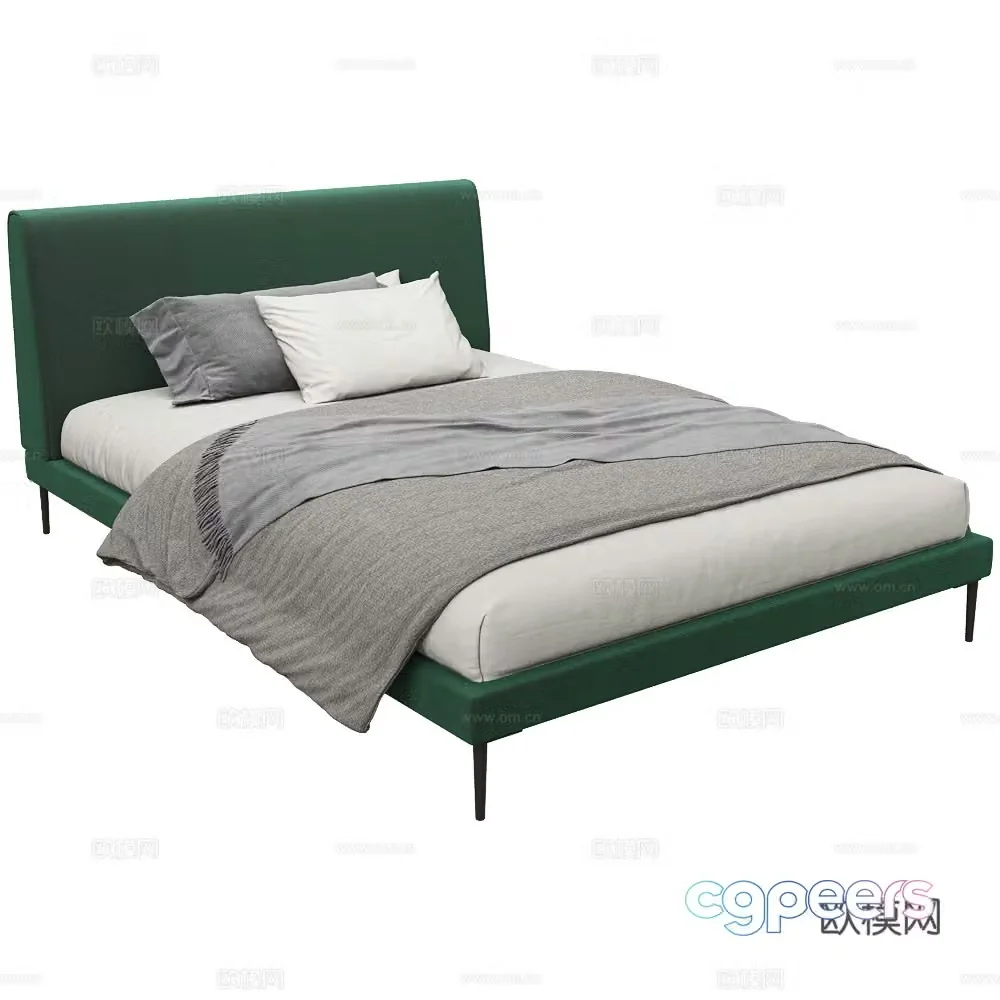 Single bed 3d model