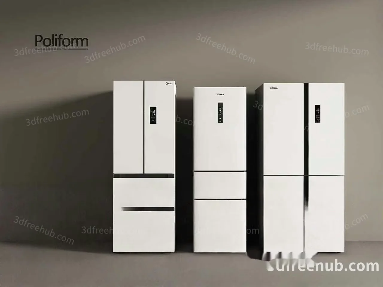 Modern Kitchen Appliances 3D Model – 18587 – VRAY Render