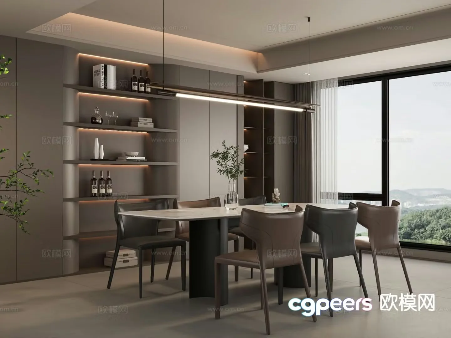Italian restaurant 3d model