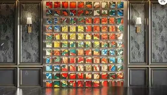 Colorful Wall Art 3D Model – 7396 – VRAY Render