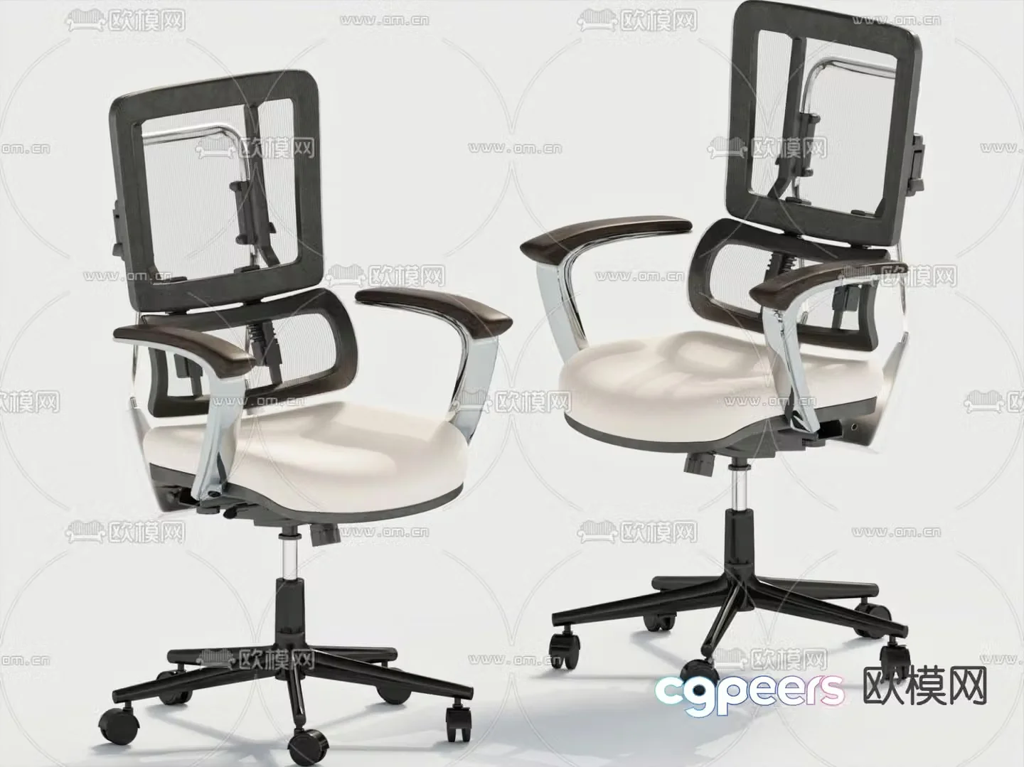 Office chair computer chair ergonomic chair 3d model