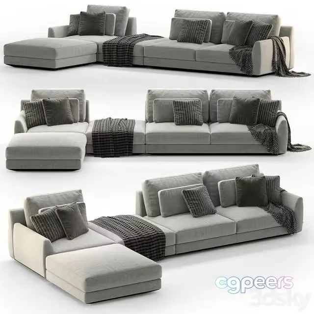 3ds Max Free – Corner sofa Casamania & Horm ELLINGTON