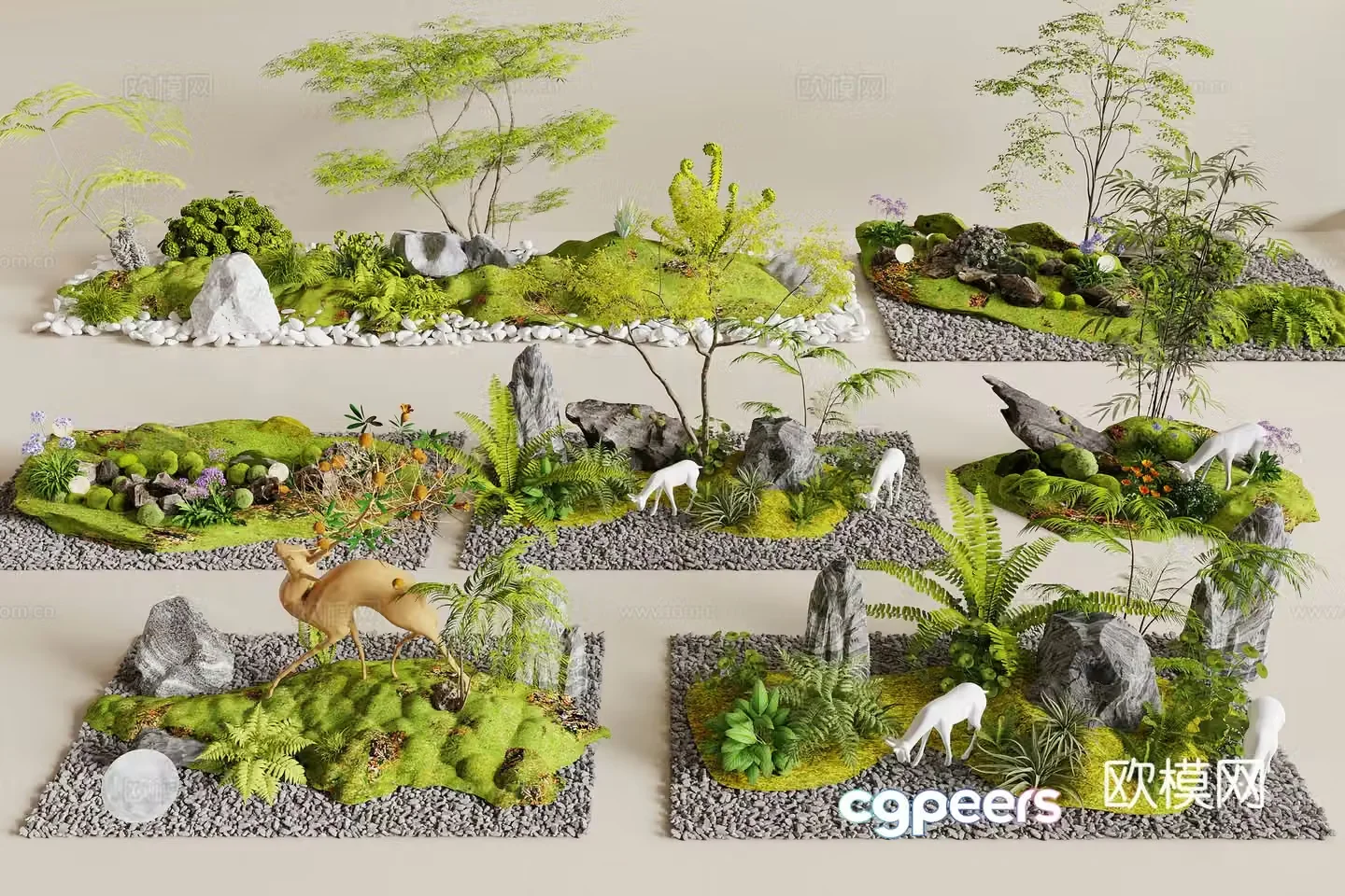 Modern Landscape Landscape 3D Model