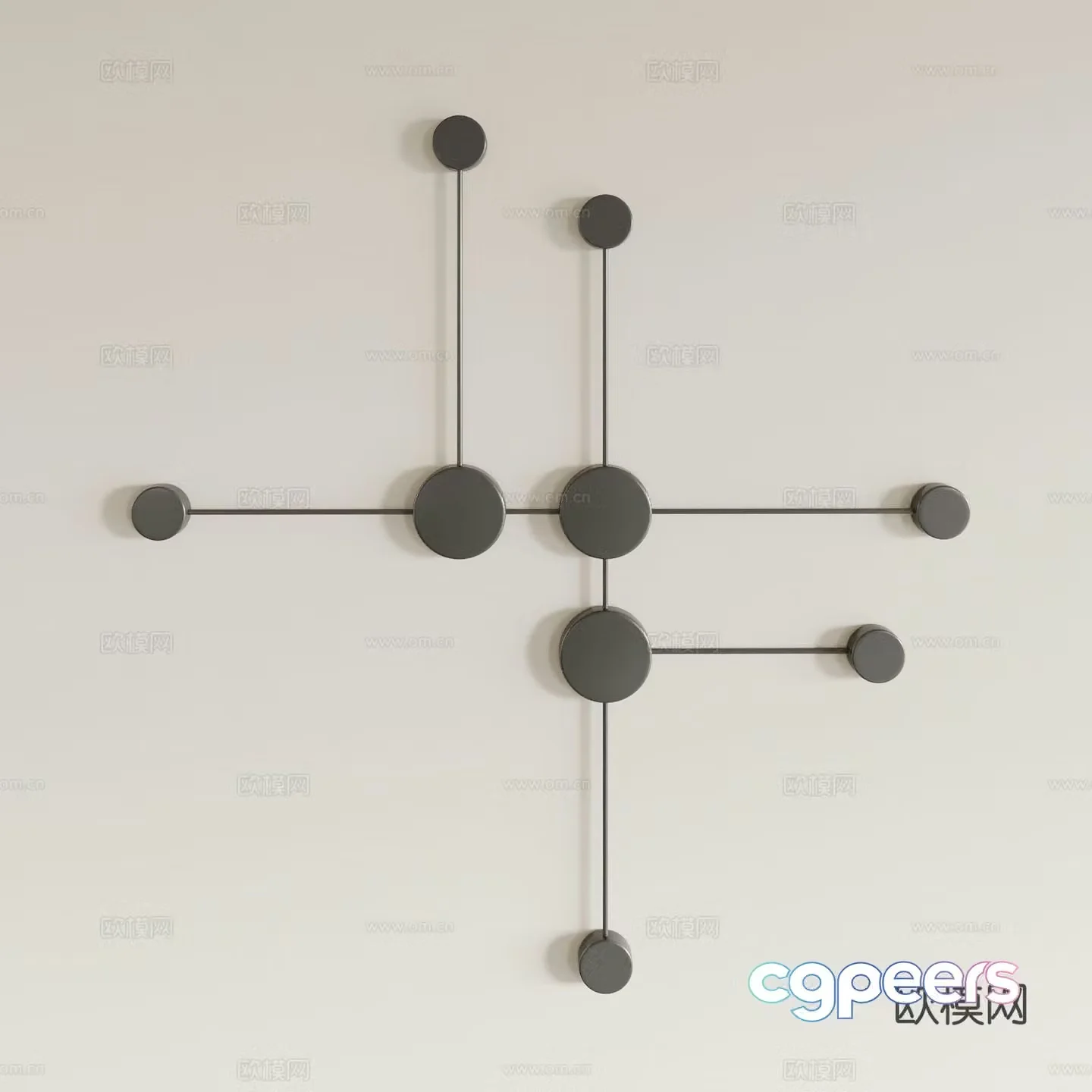 Creative wall lamp minimalist wall lamp 3d model