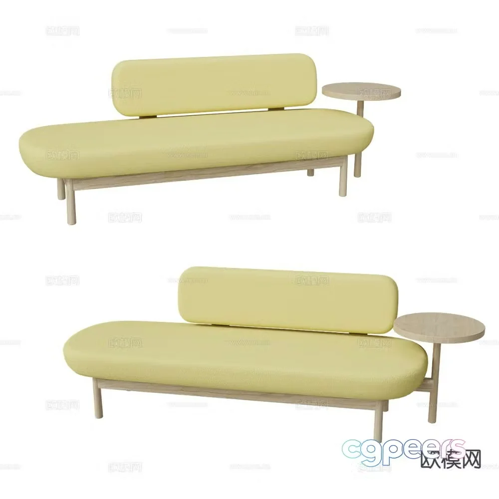 Inno modern multi-seater sofa 3d model
