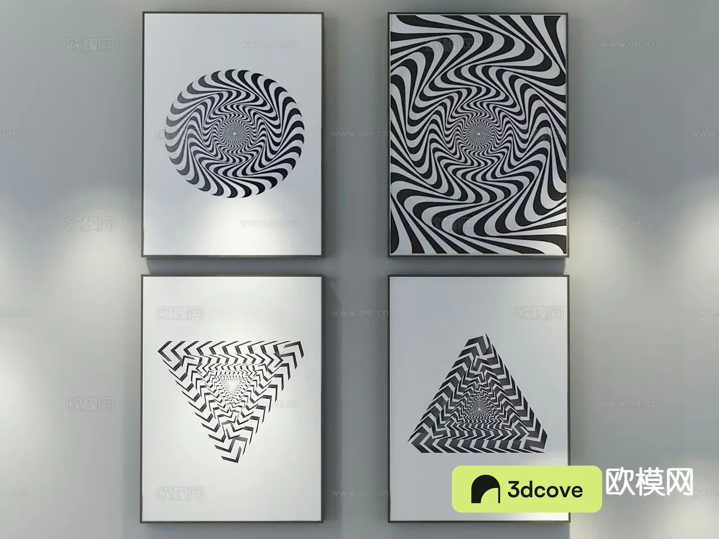 Modern visual hanging painting decorative painting