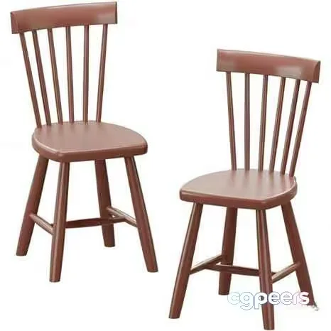 Wooden Dining Chairs 3D Model – 18202 – CORONA Render