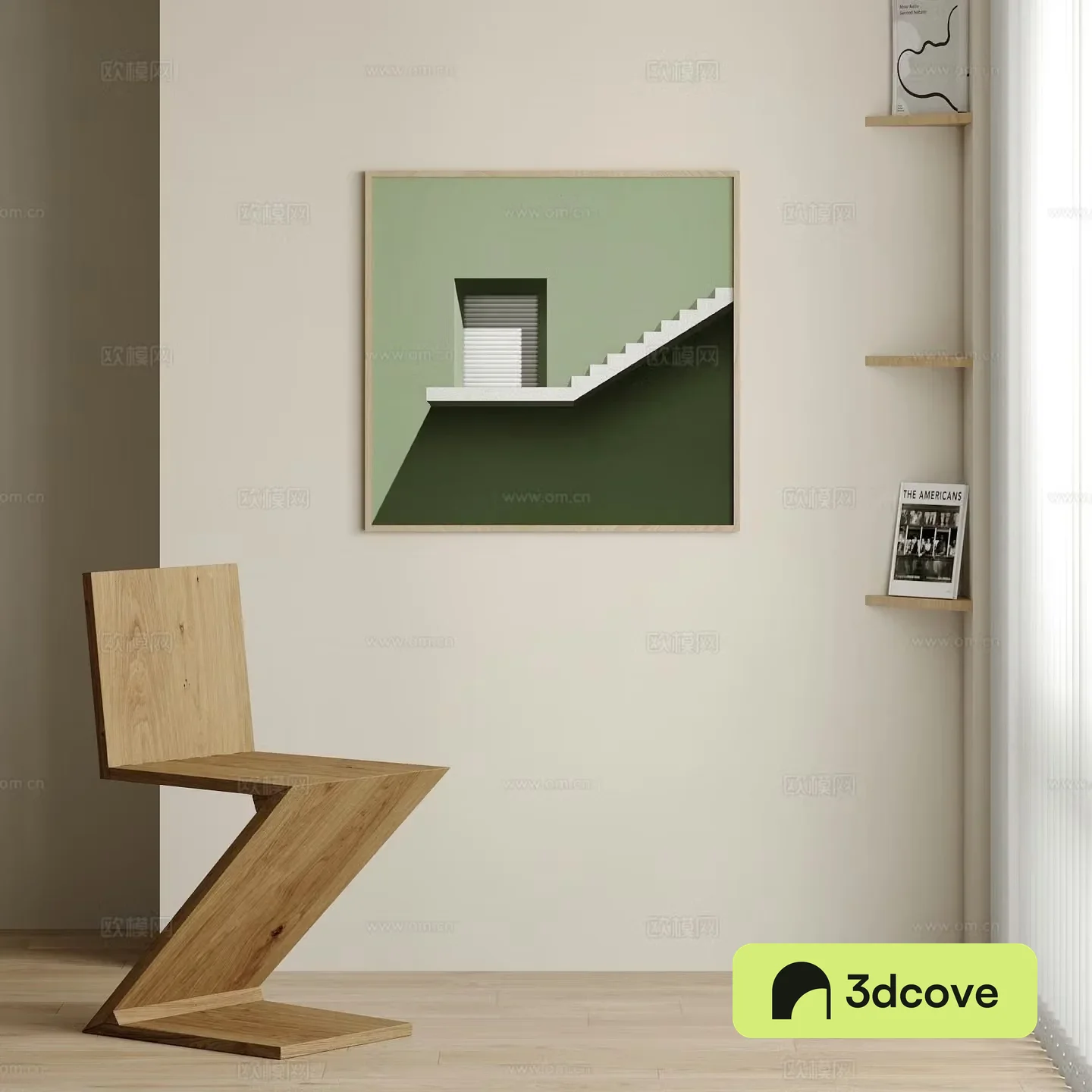 Modern hanging paintings decorative paintings casual single chairs