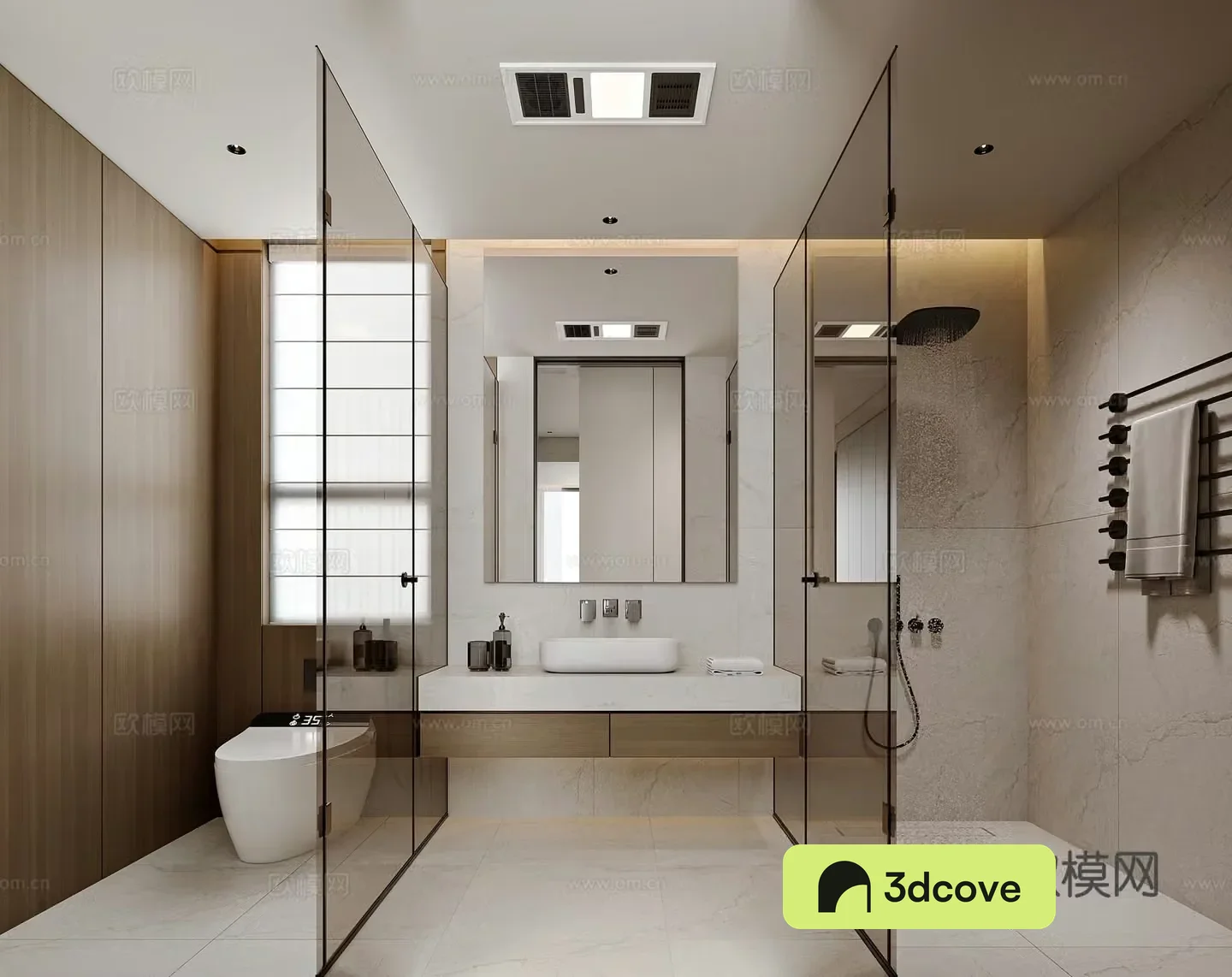Modern style home bathroom