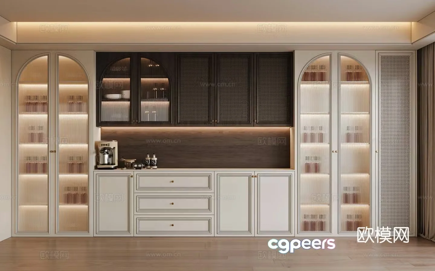 French sideboard 3D model