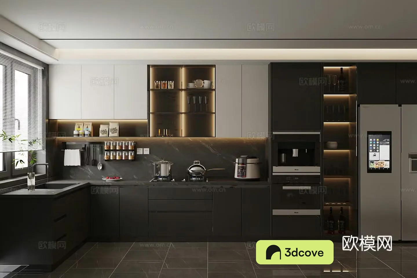 Italian kitchen utensils refrigerator