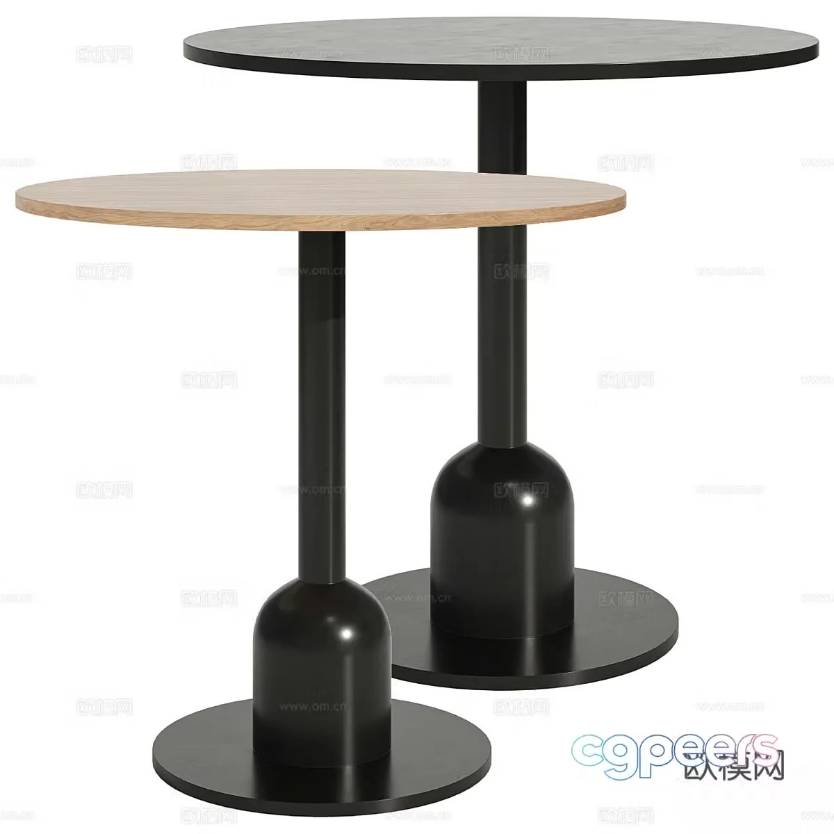 New Chinese style side several round several 3D model