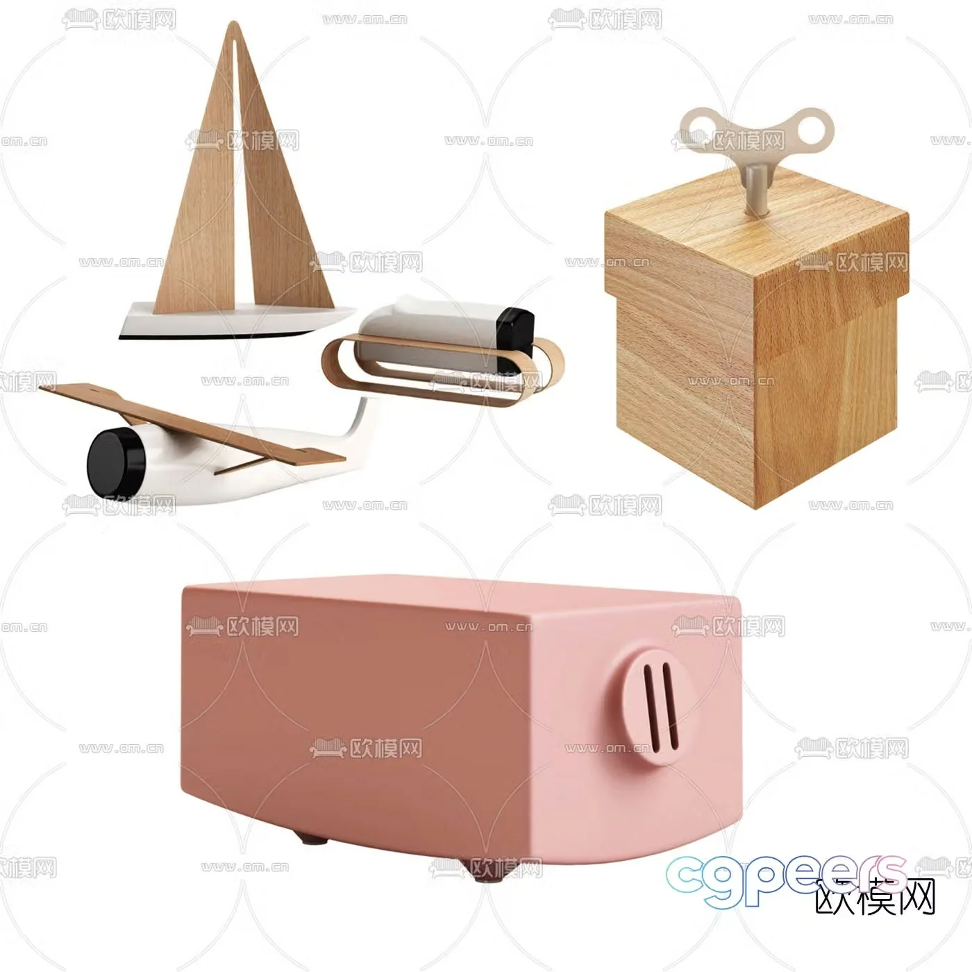 Nordic children’s toys 3d model