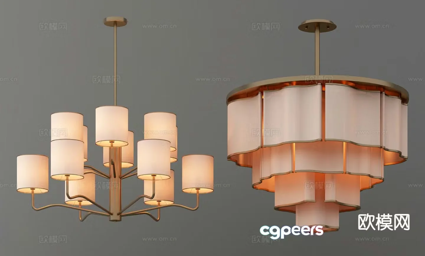 Creative chandelier art chandelier 3d model