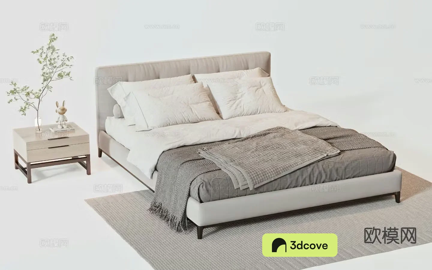 Modern double bed