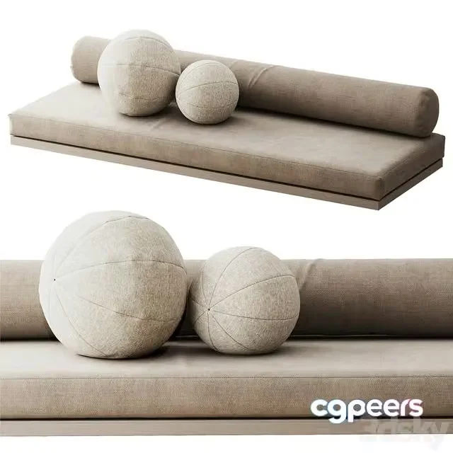 3ds Max Free – Set of decorative pillows 10