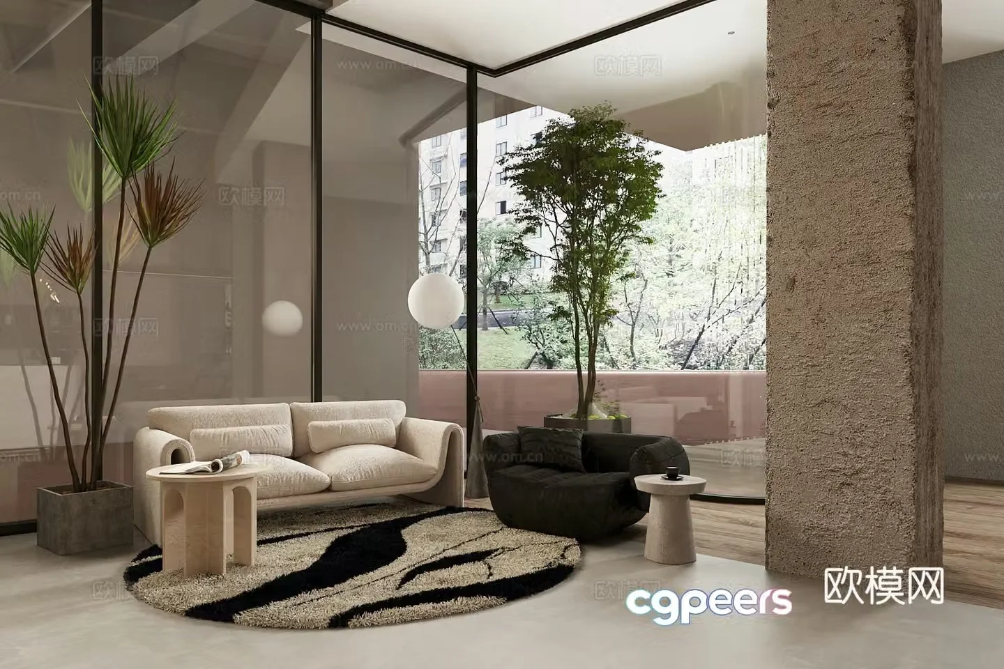 Italian reception room 3D model