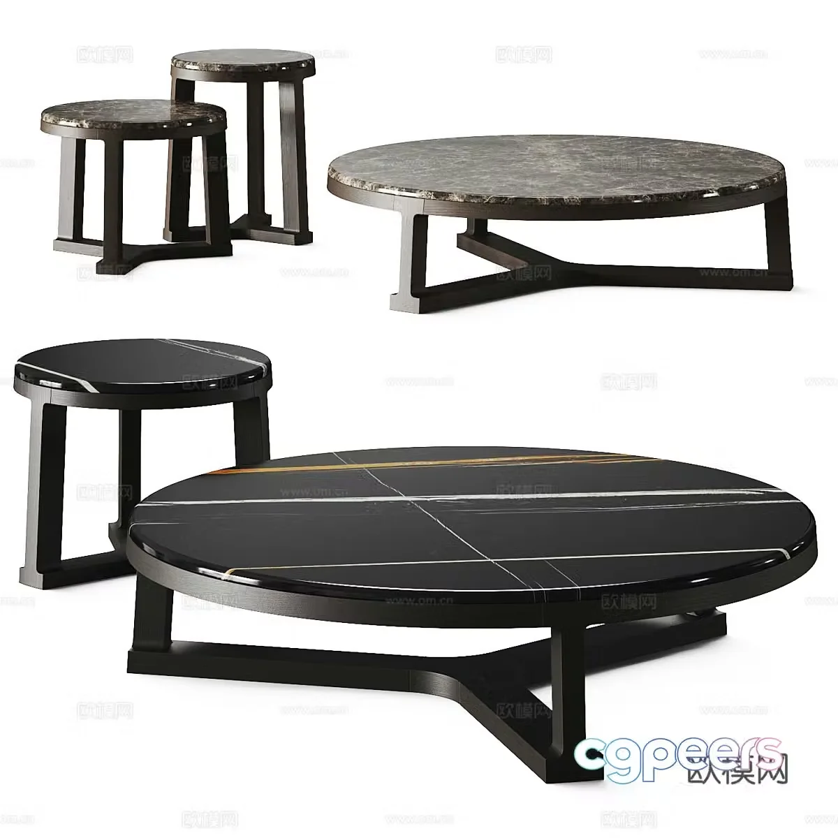 Modern Italian Molteni & C. Fonte Coffee Table 3D Model