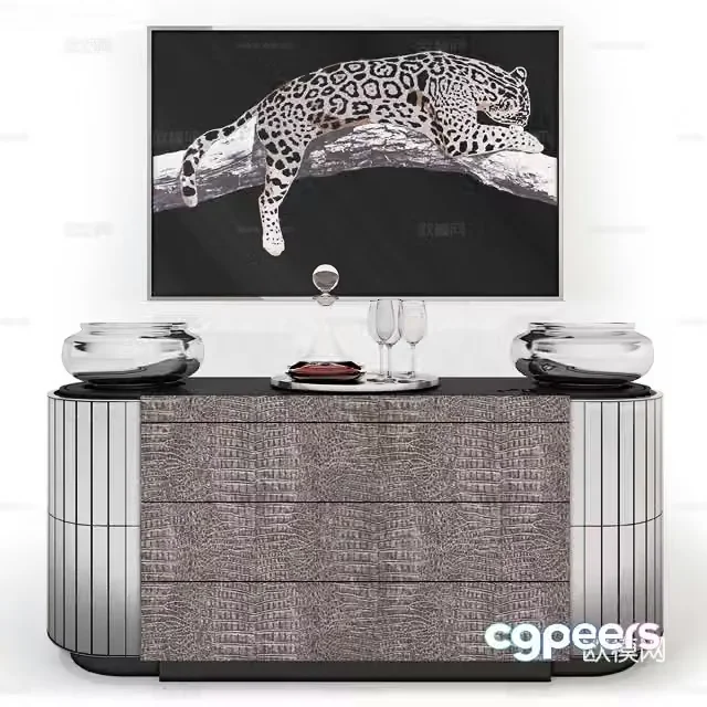Modern end viewing platform end viewing 3D model