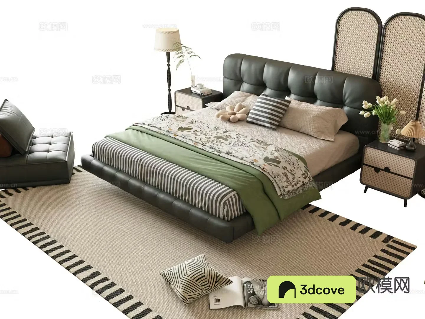 Medieval style double bed