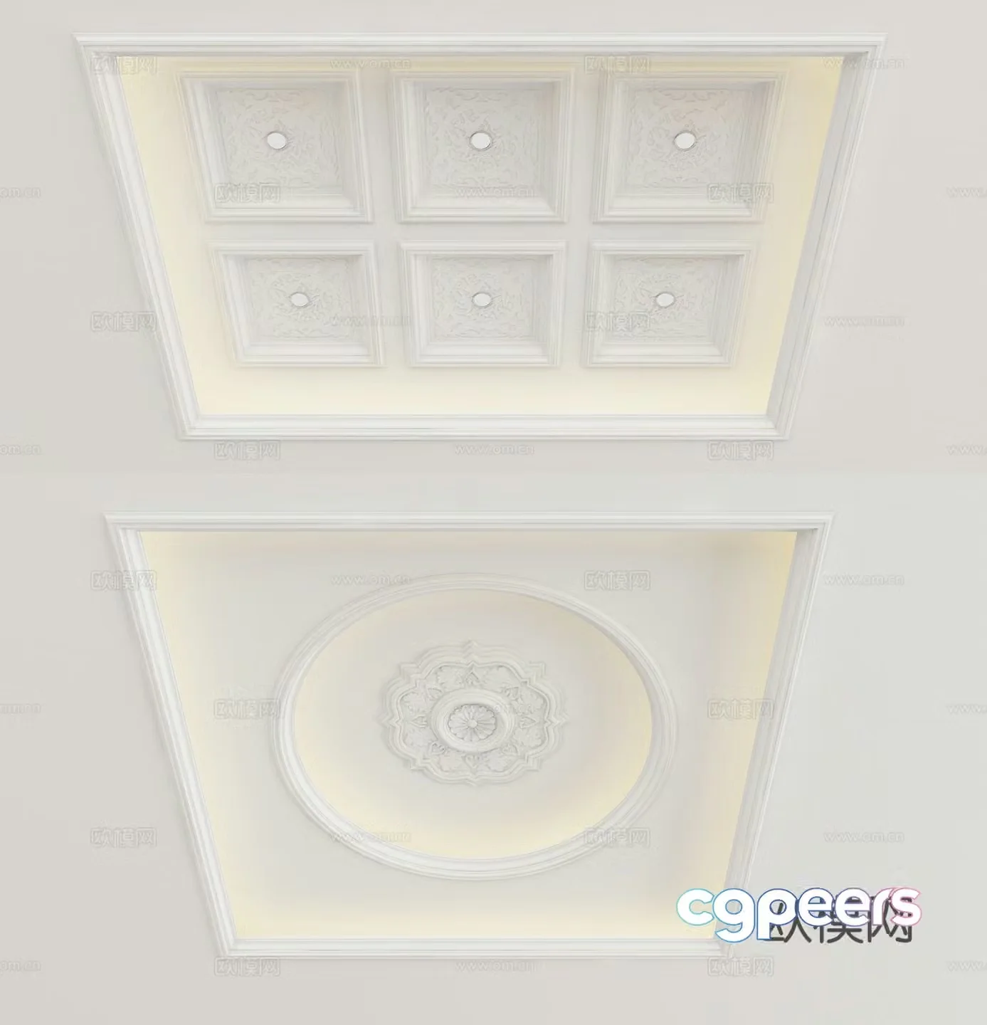 European style ceiling 3D model