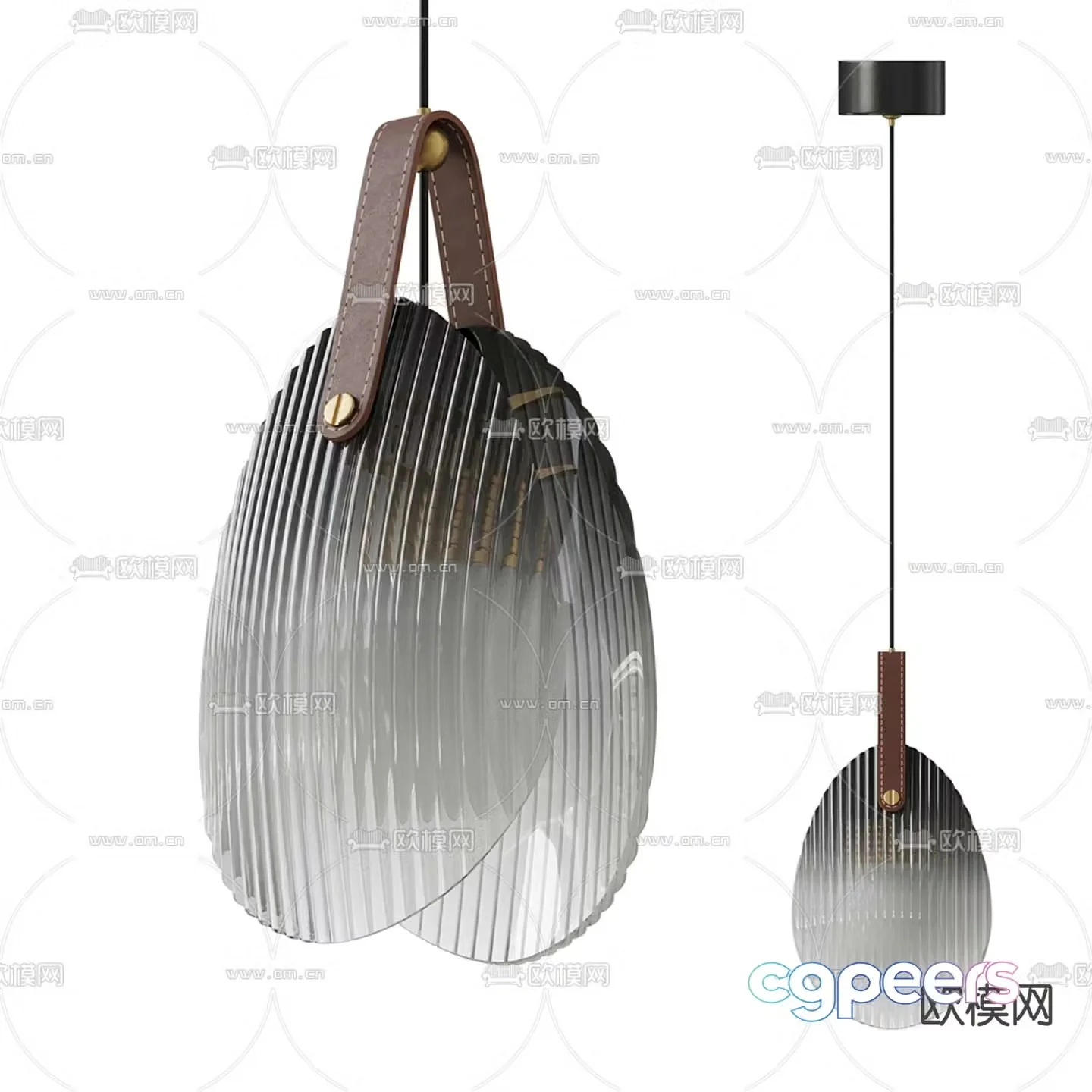 Modern chandelier art chandelier conch chandelier 3d model