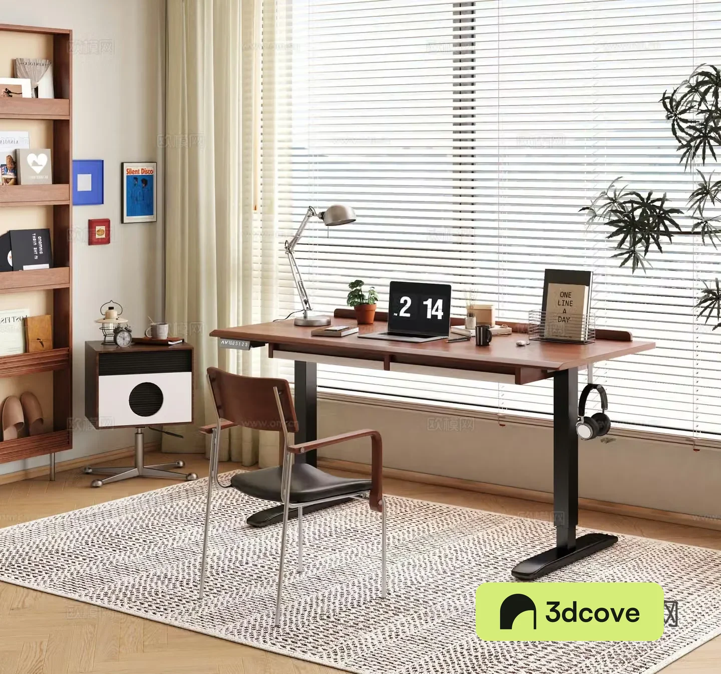 Medium style dressing table 3D model