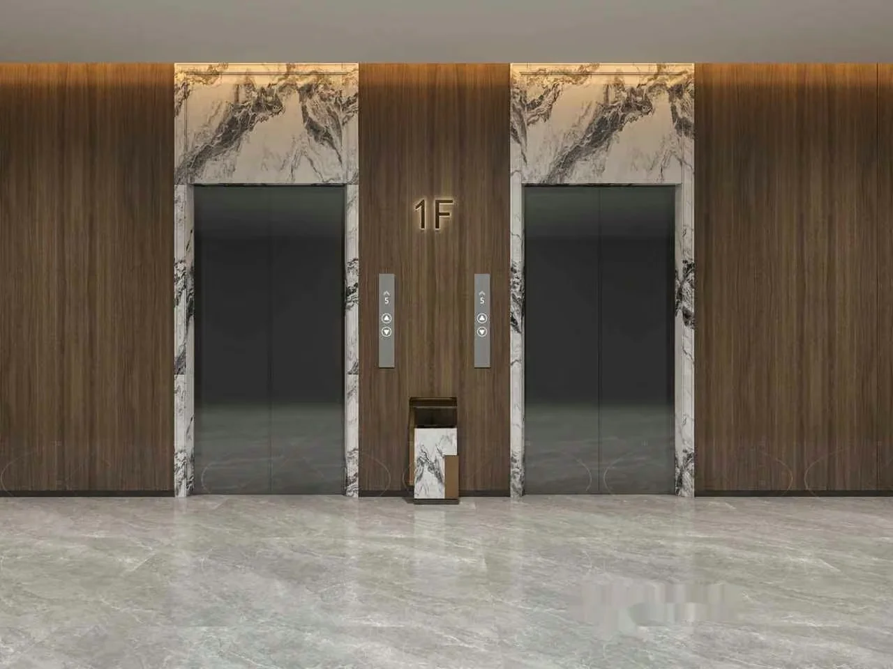 Modern Elevator Doors 3D Model – 9093 – VRAY Render
