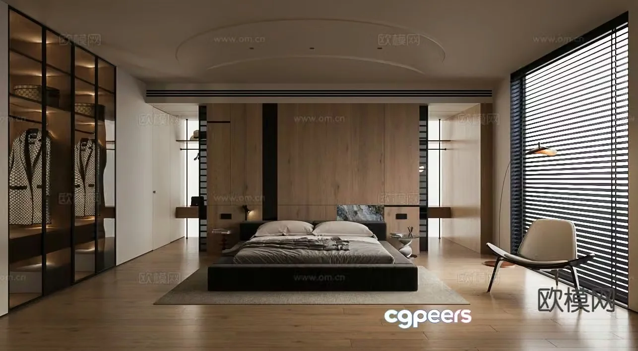Wabi Sabi bedroom master bedroom 3d model