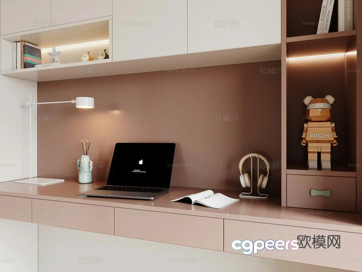 Modern desk ornament 3d model