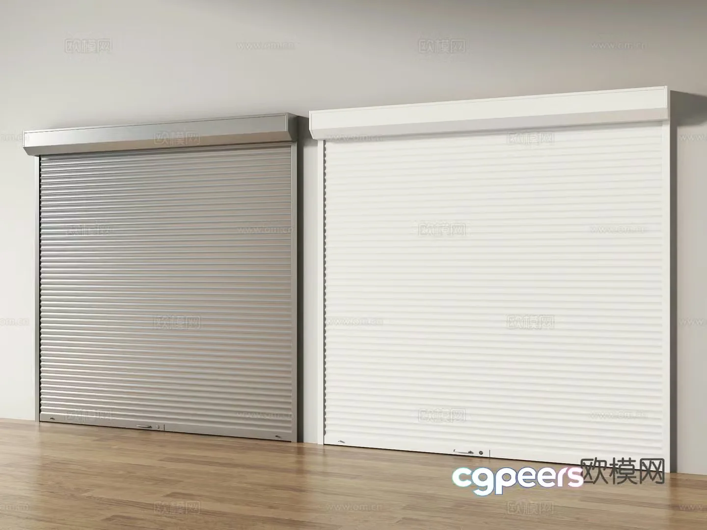 rolling shutter door rolling shutter garage door 3d model