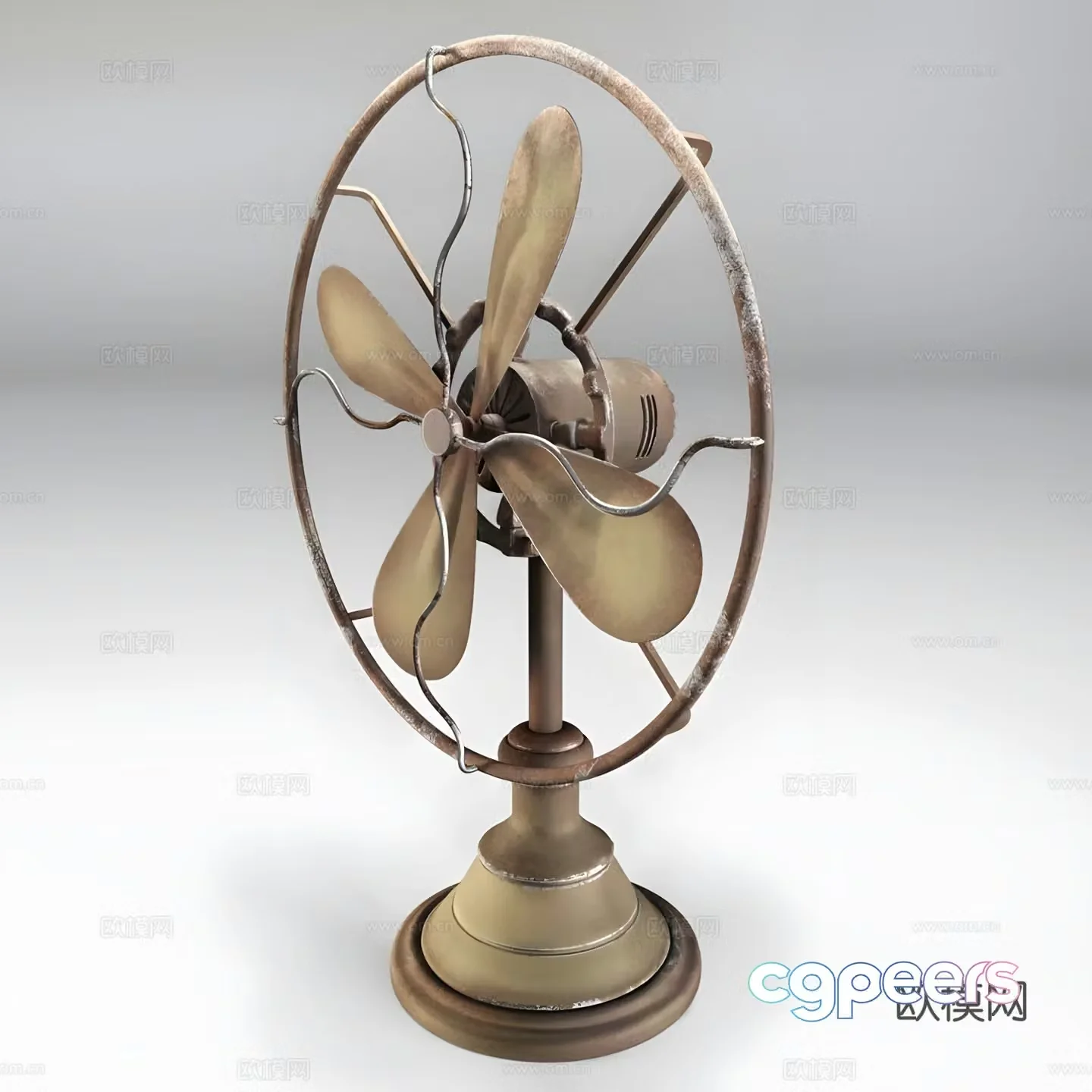 Old electric fan 3D model