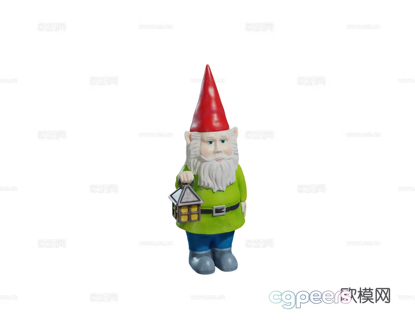 Modern garden ornaments Character ornaments Christmas character ornaments Garden gnome character combination 3d model