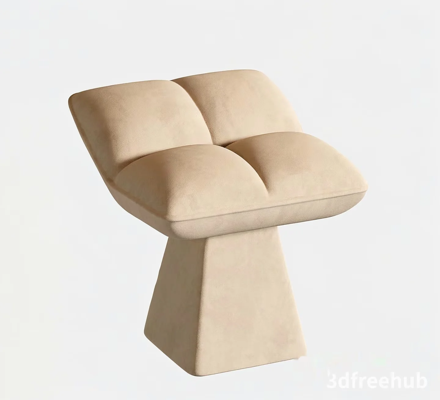 Modern Beige Chair 3D Model – 2675 – VRAY Render