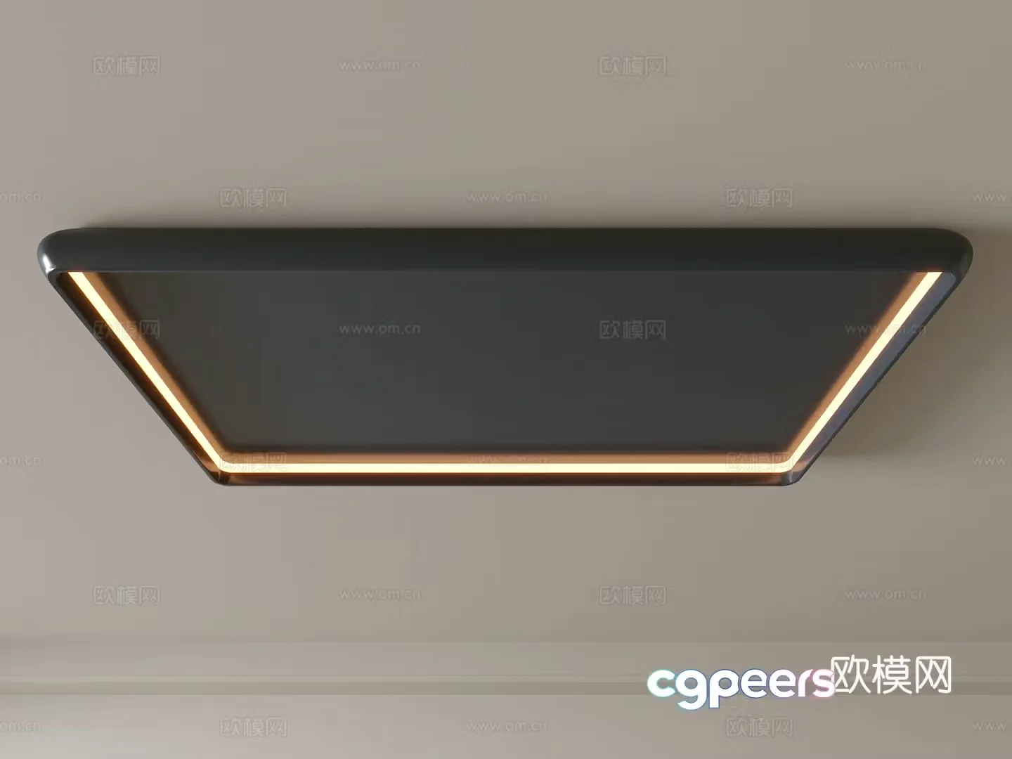 Modern ceiling lamp Geometric ceiling lamp Bedroom lamp Artistic shaped lamp Fashion living room lamp 3D model