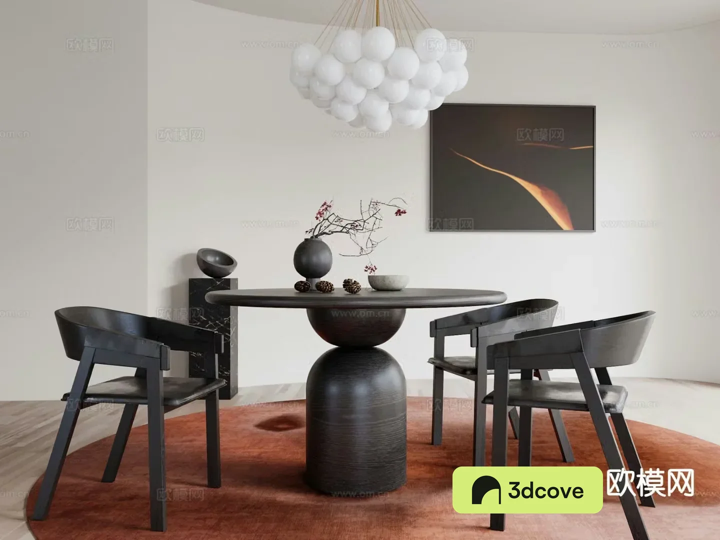 Medieval style dining table and chairs round dining table
