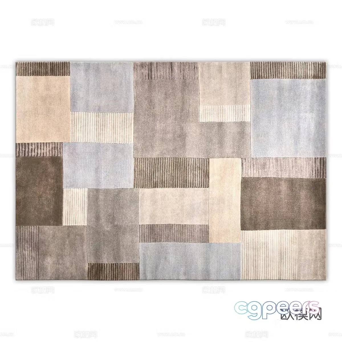 Modern minimalist carpet Carpet Simple carpet Living room carpet 3d model